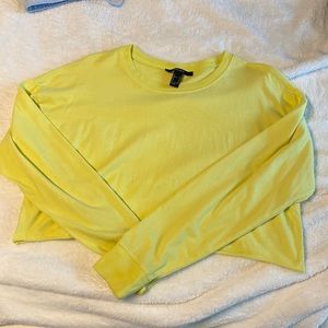 Neon yellow, long sleeve, Forever 21